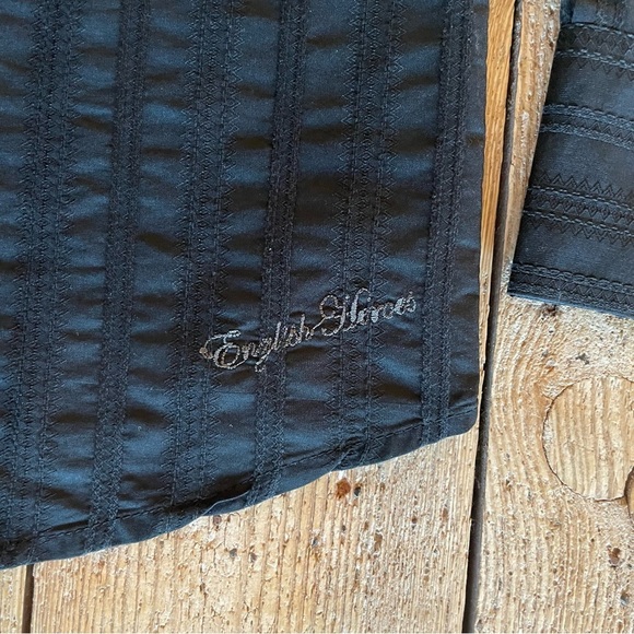 English Laundry Beatles “Let It Be” Black Embroidered Shirt Sz Small - Picture 8 of 10